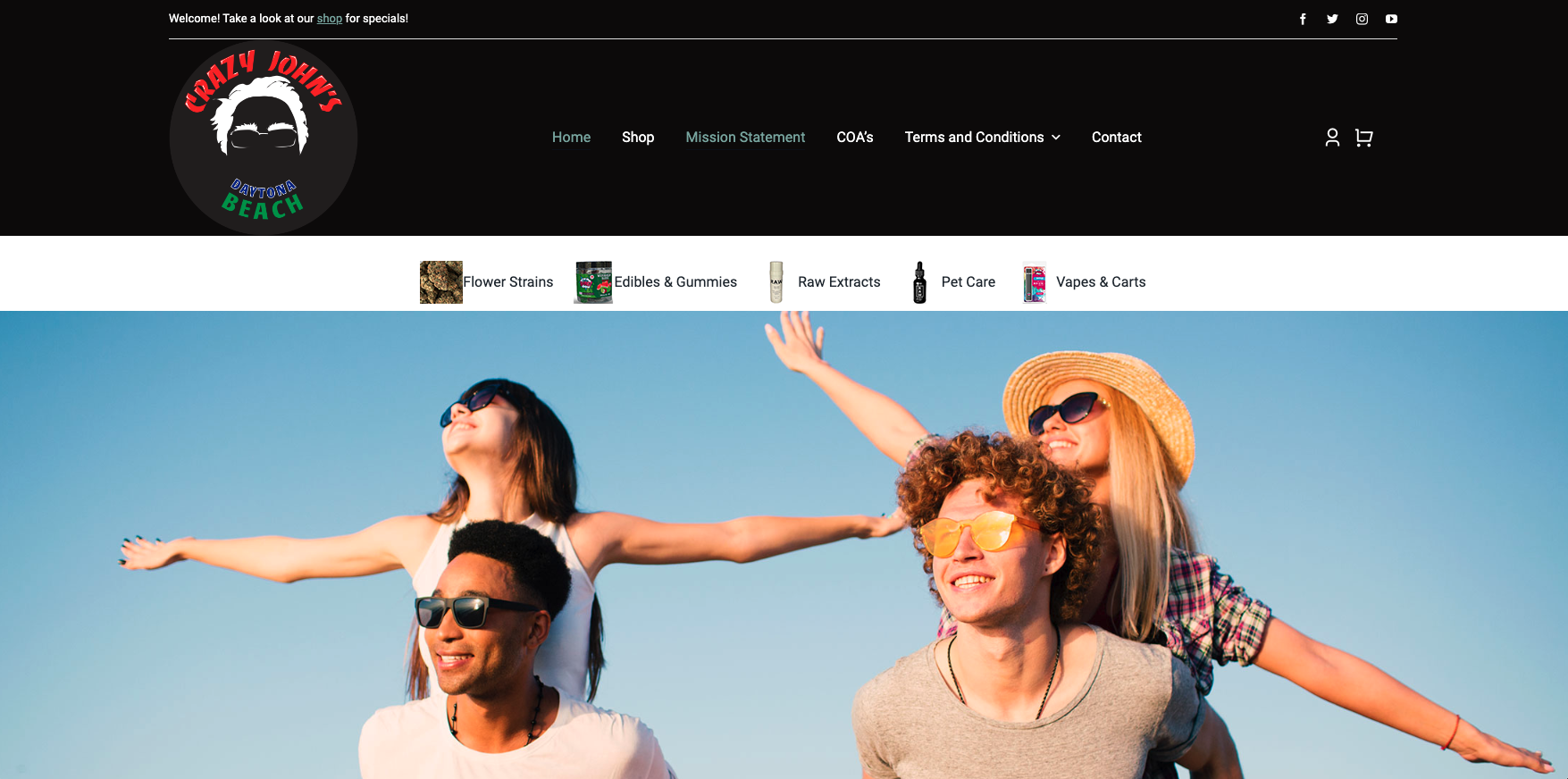 Crazy Johns Website